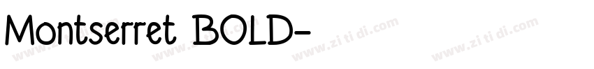 Montserret BOLD字体转换